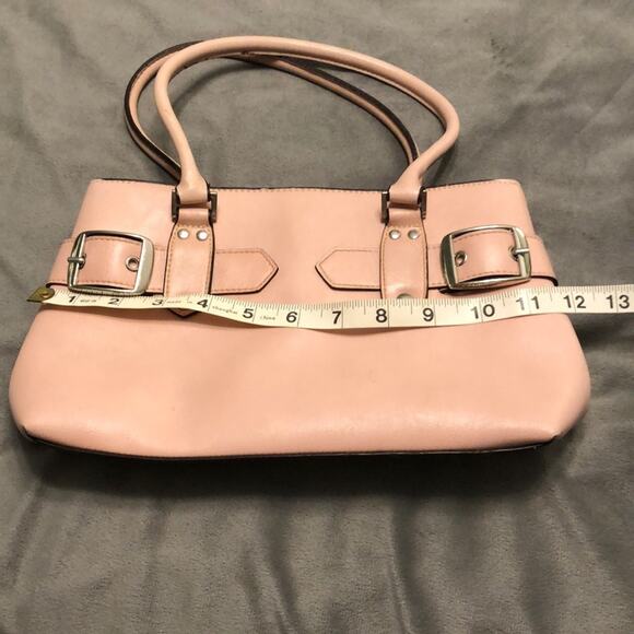 Pink Leather Purse with Silver Buckles - Picture 7 of 8